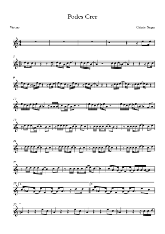 Cidade Negra  score for Violin