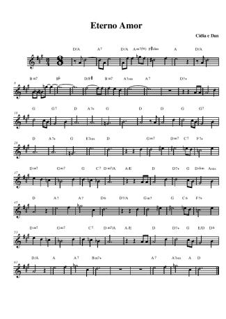 Cídia e Dan Eterno Amor (Novela Alma Gêmea) score for Alto Saxophone