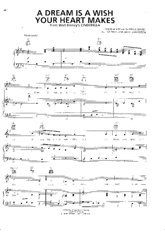Cinderella  score for Piano