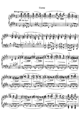 Claude Debussy Danse score for Piano