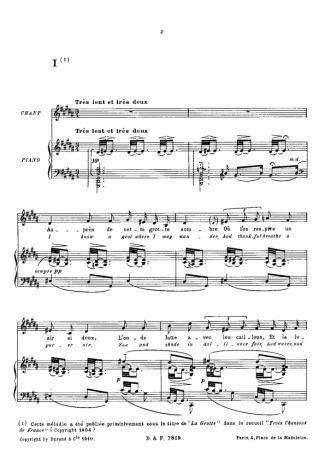 Claude Debussy  score for Piano