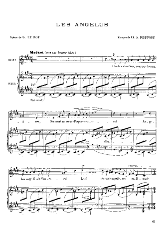 Claude Debussy  score for Piano