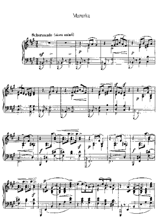 Claude Debussy  score for Piano