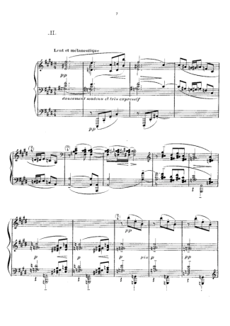 Claude Debussy Prelude II Feuilles Mortes score for Piano