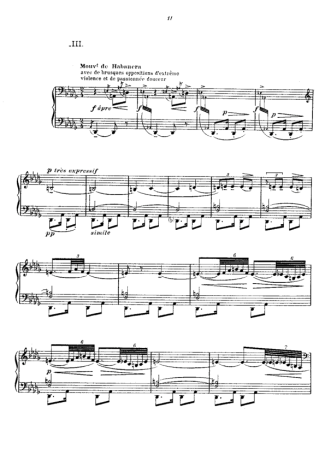 Claude Debussy Prelude III La Puerta Del Vino score for Piano