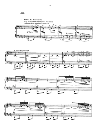 Claude Debussy  score for Piano