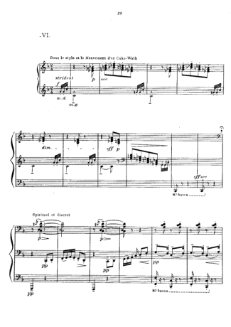 Claude Debussy Prelude VI General Lavine Eccentric score for Piano