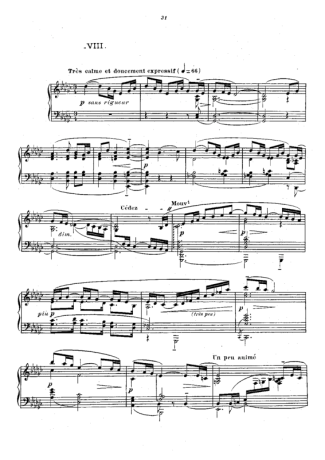 Claude Debussy  score for Piano