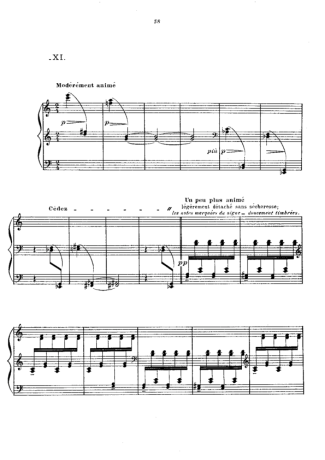 Claude Debussy Prelude XI Les Tierces Alternées score for Piano