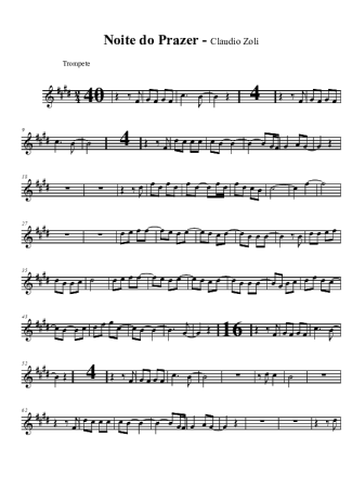 Claudio Zoli Noite Do Prazer score for Clarinet (Bb)