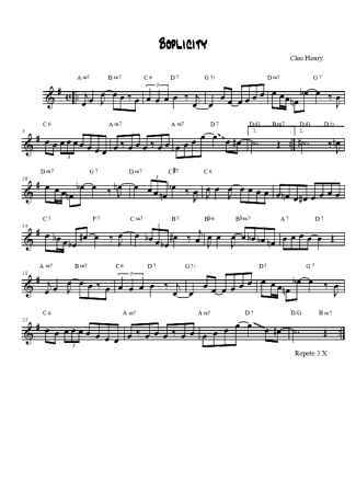Cleo Henry  score for Tenor Saxophone Soprano (Bb)