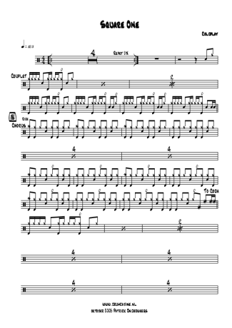 Coldplay  score for Drums