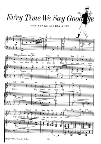 Cole Porter  score for Piano