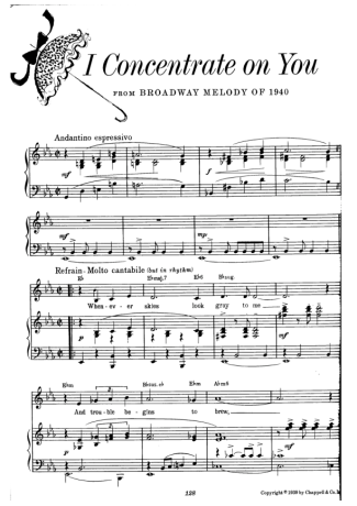 Cole Porter  score for Piano
