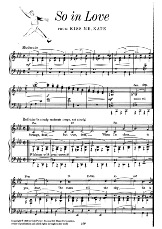 Cole Porter  score for Piano