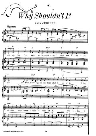 Cole Porter Why Shoudnt I_ score for Piano
