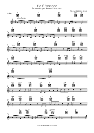 Comunidade da Graça  score for Acoustic Guitar