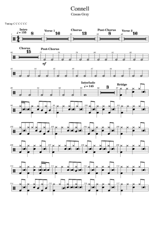 Score for Drums