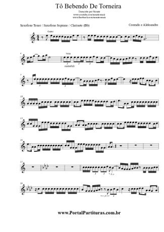 Conrado e Aleksandro  score for Clarinet (Bb)