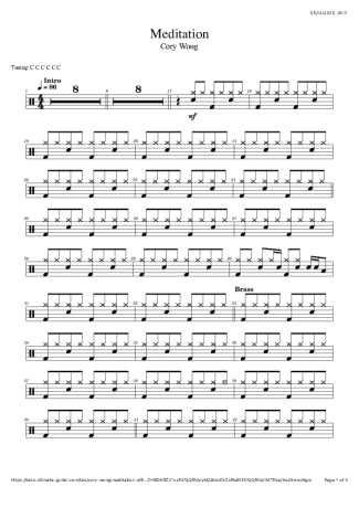 Score for Drums