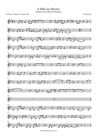 Cristina Mel  score for Clarinet (Bb)