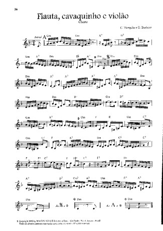 Custódio Mesquita e Orestes Barbosa Flauta, Cavaquinho e Violão score for Violin