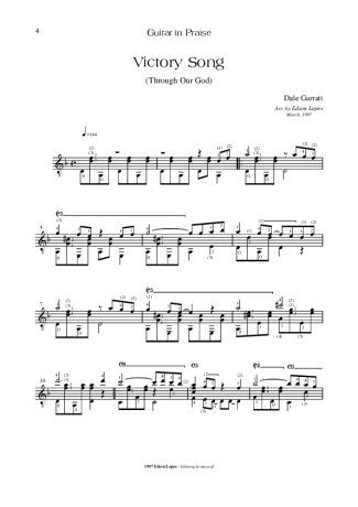 Dale Garratt  score for Acoustic Guitar