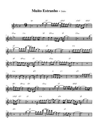 Dalto Muito Estranho score for Alto Saxophone