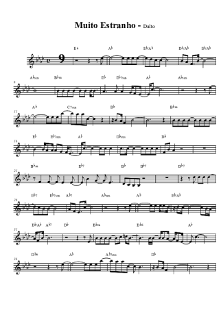 Dalto Muito Estranho score for Clarinet (Bb)