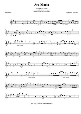 Dalva de Oliveira Ave Maria score for Violin