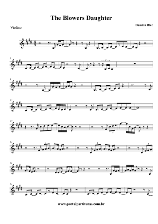 Damien Rice  score for Violin