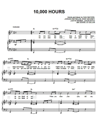 Dan + Shay  score for Piano