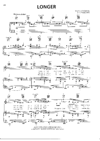 Dan Fogelberg Longer score for Piano