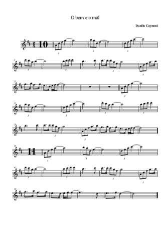 Danilo Caymmi  score for Tenor Saxophone Soprano (Bb)