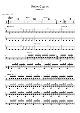 Score for Drums