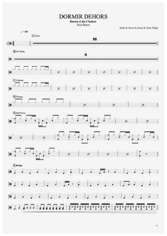 Daran Et Les Chaises  score for Drums