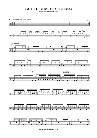 Dave Matthews Band  score for Drums