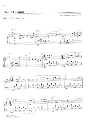 David Foster Heart Strings score for Piano