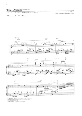 David Foster The Dancer score for Piano
