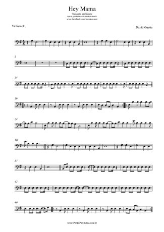 David Guetta  score for Cello