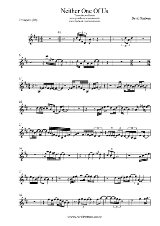 David Sanborn  score for Trumpet