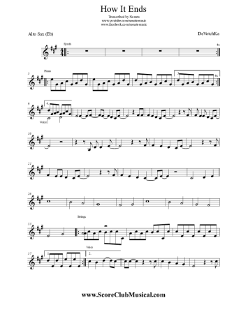 DeVotchKa How It Ends score for Alto Saxophone