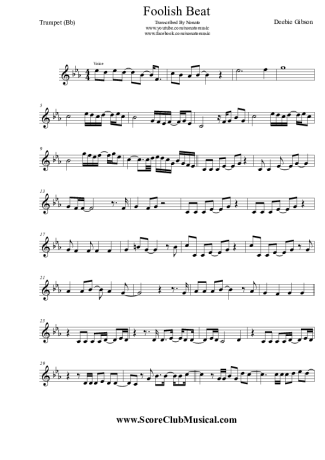 Debbie Gibson  score for Trumpet