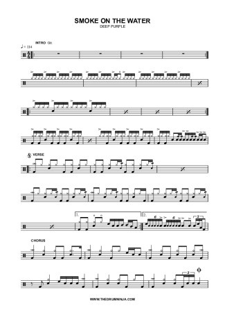 Deep Purple  score for Drums