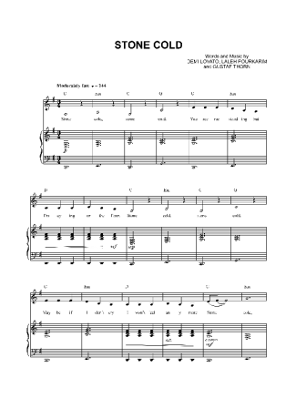 Demi Lovato  score for Piano