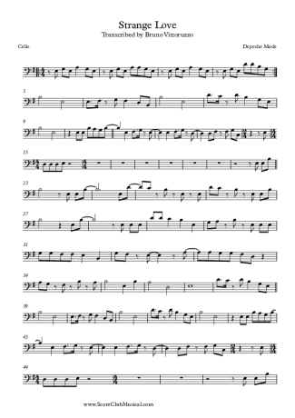 Depeche Mode  score for Cello