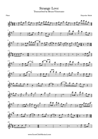 Depeche Mode  score for Flute