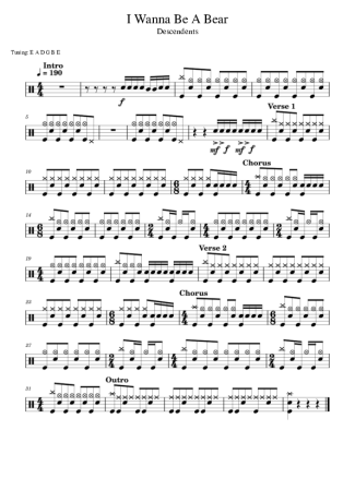 Score for Drums