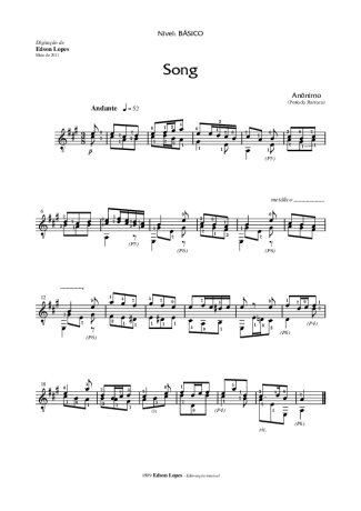 Desconhecido  score for Acoustic Guitar