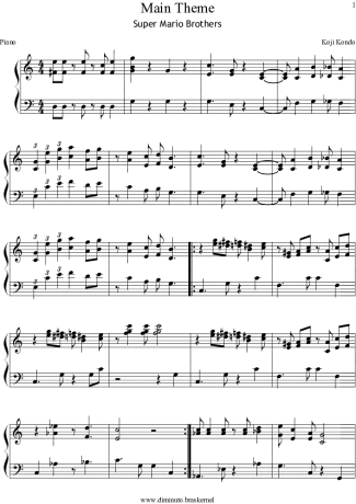 Desconhecido  score for Piano